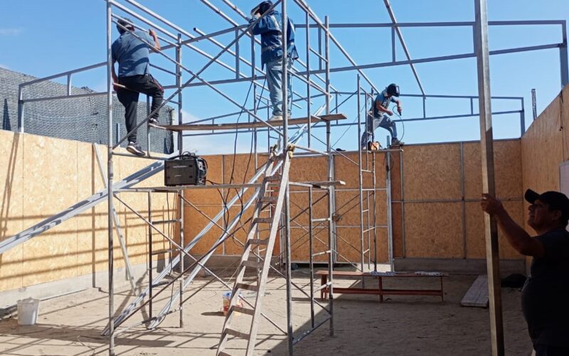 Mejoran techo de IMP La Carbonera con estructuras metálicas