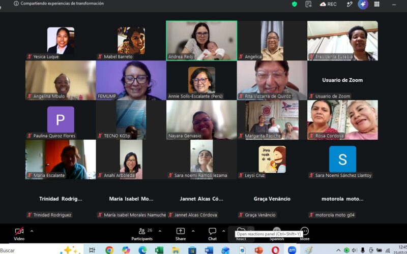 Mujeres metodistas de Perú y Mozambique comparten sus experiencias en proyectos productivos y de servicio